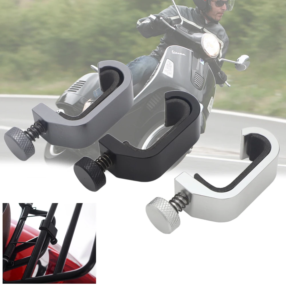 

For Vespa All Vespa Model GTS LX LXV Sprint Primavera 50 125 250 300 GTS Bag Frame Hook Crotchet Grips Free Adjustment Vespa