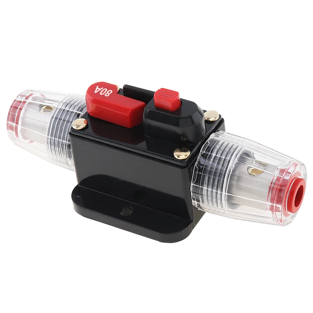 

80 100 150A Car Audio Circuit Breaker Manual Reset Switch Fuse Holder for Car Vehicle Automobiles