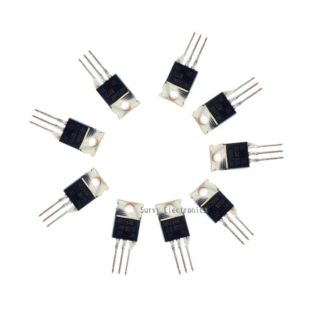 

10Pcs IRFZ44N IRFZ44 N-Channel 49A 55V Transistor MOSFET