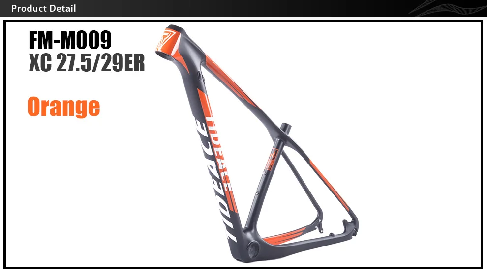 Perfect 2019 Chameleon Colors design T800 Carbon MTB Frame Tideace Full Carbon Mountain Bike Frame 29er/27.5er Rigid bicycle frame 16