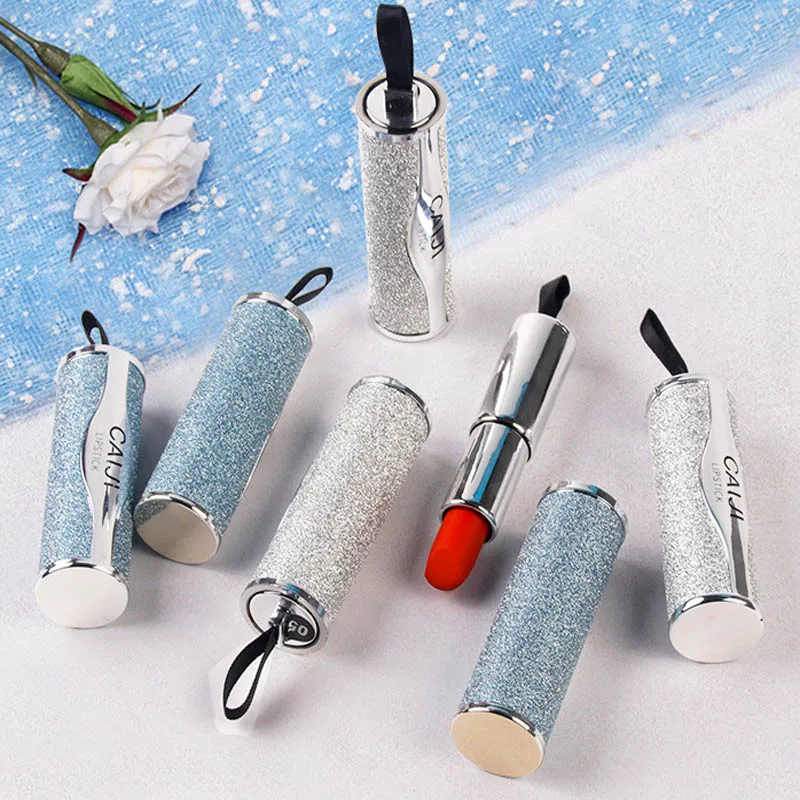 

New pattern bright Rainbow Starry sky Lipstick Moisture waterproof Matte light Moist Lipstick Cosmetics
