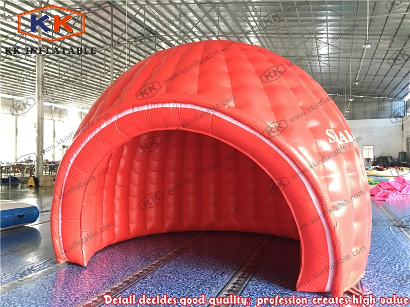 Promotional half moon dome inflatable sea shell tentin Inflatable