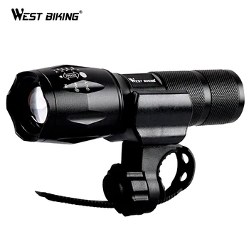 

WEST BIKING Bicycle Light USB Rechargeable Focusing Flashlight Waterproof Cycling Front LED Light Bright Torch Lamp Bike Lights