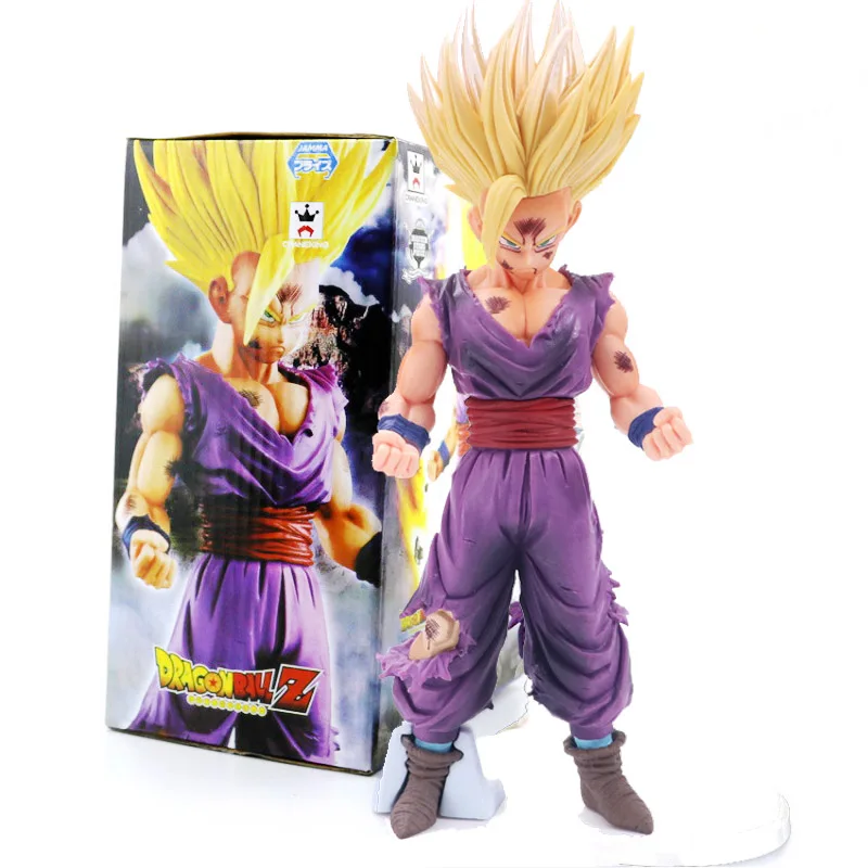 Dragon Ball Z Супер фигурка Супер SAIYAN WARRIORS trunks v son Goku-черная ПВХ фигурка модель игрушки - Цвет: Gohan Have Box 1