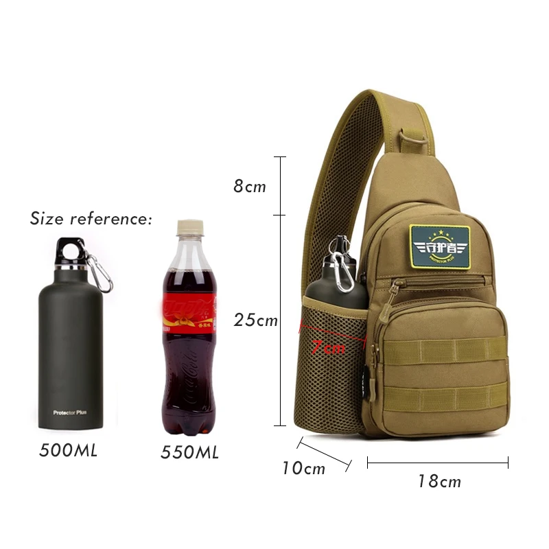 A prueba de agua de Nylon militar viajes bolsa Mochila de moda Mini hombre Nylon camuflaje pecho Trekking selva bolsas Mochila BP-151 A prueba de agua de Nylon militar viajes bolsa Mochila de moda Mini hombre Nylon camuflaje pecho Trekking selva bolsas Mochila BP-151
