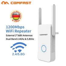 Wifi роутер wifi повторитель 11AC двухдиапазонный 1200 Мбит/с Comfast беспроводной WI FI роутер расширитель усилитель wifi усилитель английская прошивка