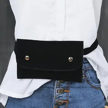 

Casual Scrub Leather Flap Waist Fanny Packs Women Casual Shouder Crossbody Chest Pouch Phone Handbags