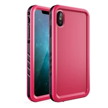

For iPhone Xs Max Case, Rugged Full-Body Protective Case with Built-in Screen Protector Heavy Duty Shockproof Bumper Cover