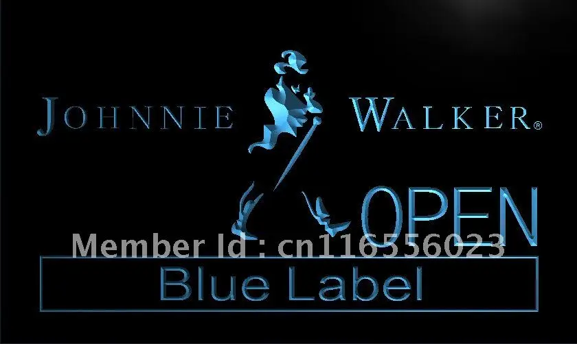 LA060- Johnnie Walker светодиодная неоновая световая вывеска для виски украшение дома |