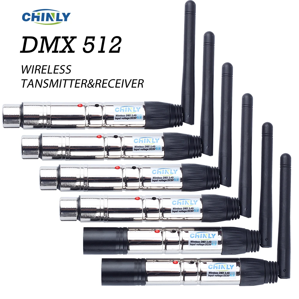 DMX512 беспроводной передатчик приемник контроллер освещения 2,4G ISM Расстояние связи 300 м для сцены PAR вечерние освещение DMX