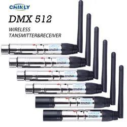 DMX512 Беспроводной приемник передатчик освещения контроллер 2,4 г ISM Связь расстояние 300 м для сцены PAR вечерние освещения DMX