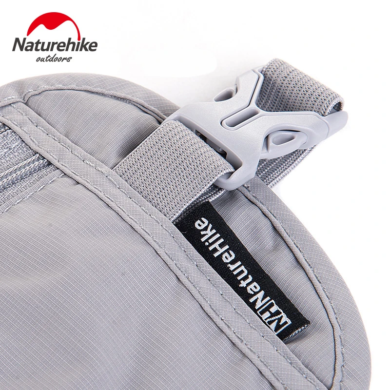 NatureHike Nylon Ultra-Slim Travel Outdoor Sport Anti-Theft License BagPacks Black Grey Hiking Running