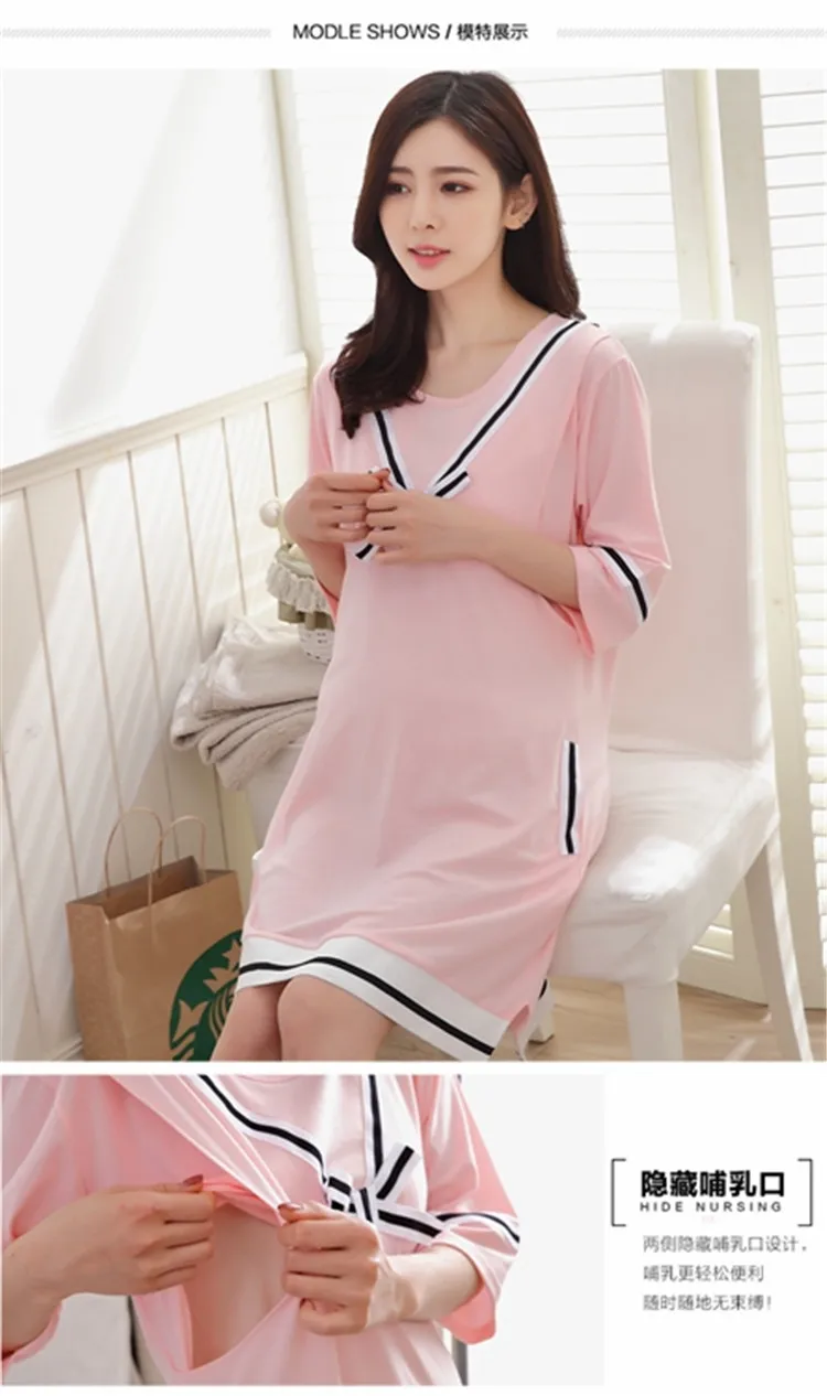Новое платье для беременных; Одежда для беременных с короткими рукавами; пуловер для беременных; Корейская юбка; платье для беременных