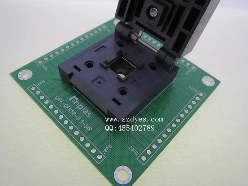 IC test socket QFN 56/DIP QFN56 MLF56 Programming Block Test Socket