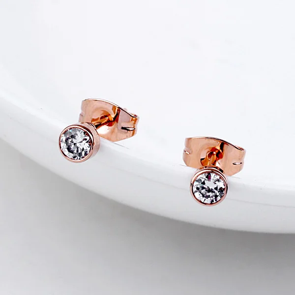 Women S Gifts Charms Bijoux Round Crystal Gold Silver Earrings Women S Gifts Charms Bijoux Round Crystal Gold Silver Earrings Studs Dance Party Accessories