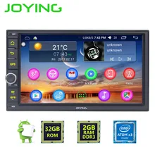 7 “Joying Quad Core Doble Din 2 GB + 32 GB Android 6.0 Universal Car Audio Radio Estéreo GPS Reproductor de Radio de navegación Multimedia