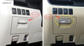 

Lapetus Matte Interior Refit Kit For Toyota Highlander Kluger 2014 - 2019 Dashboard Left-side Storage Box Handle Cover Trim