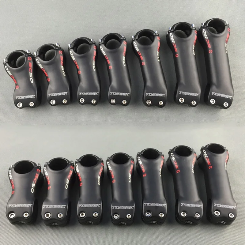 

TOSEEK SC50 Full Carbon Fiber Bike Stem Mountain Road Bicycle Stems 6/17 Degree 31.8*70/80/90/100/110/120/130mm Bike Parts