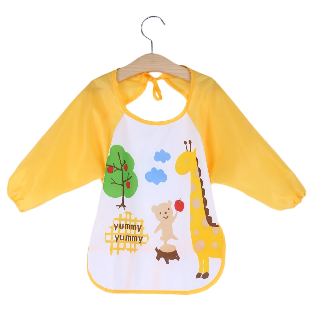 OnnPnnQ Baby Bibs Toddler Waterproof Long Sleeve Bib Boy Apron Animal