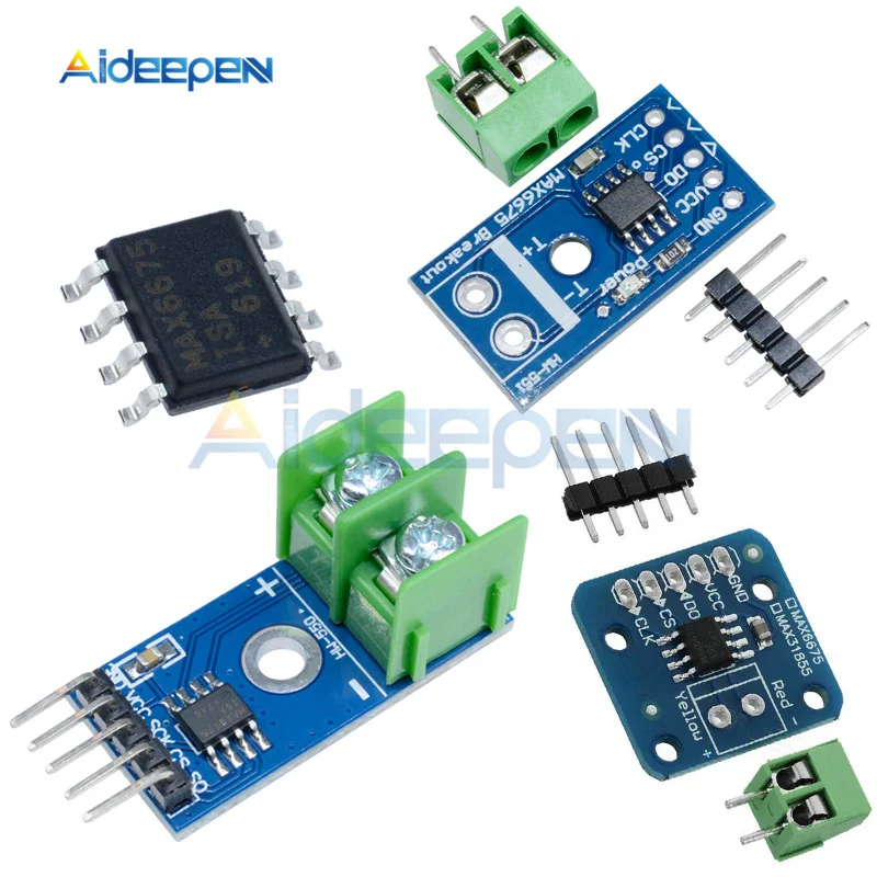 

1Pcs MAX6675 Module + K Type Thermocouple Thermocouple Sensor Temperature 0-800 Degrees Module 3V-5.5V For Arduino