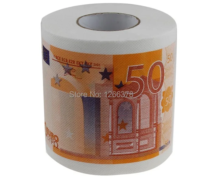 HOT 5PCS/LOT Money Toilet Roll Dollar Bill Toilet Paper Novelty Toilet