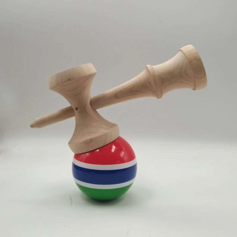 Топ баланс Kendama, бук Tama с липким покрытием, трехцветный Сплит с дизайном пояса, V3.0 mampple Ken, соответствие веса Kendama