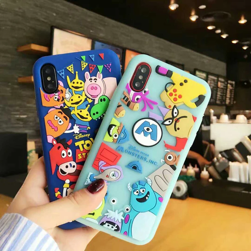 

3D Monsters University Case For Samsung Galaxy S6 S7 Edge S8 Plus C5 C7 C9 Pro Note 3 4 Note 8 Silicone Phone Cover