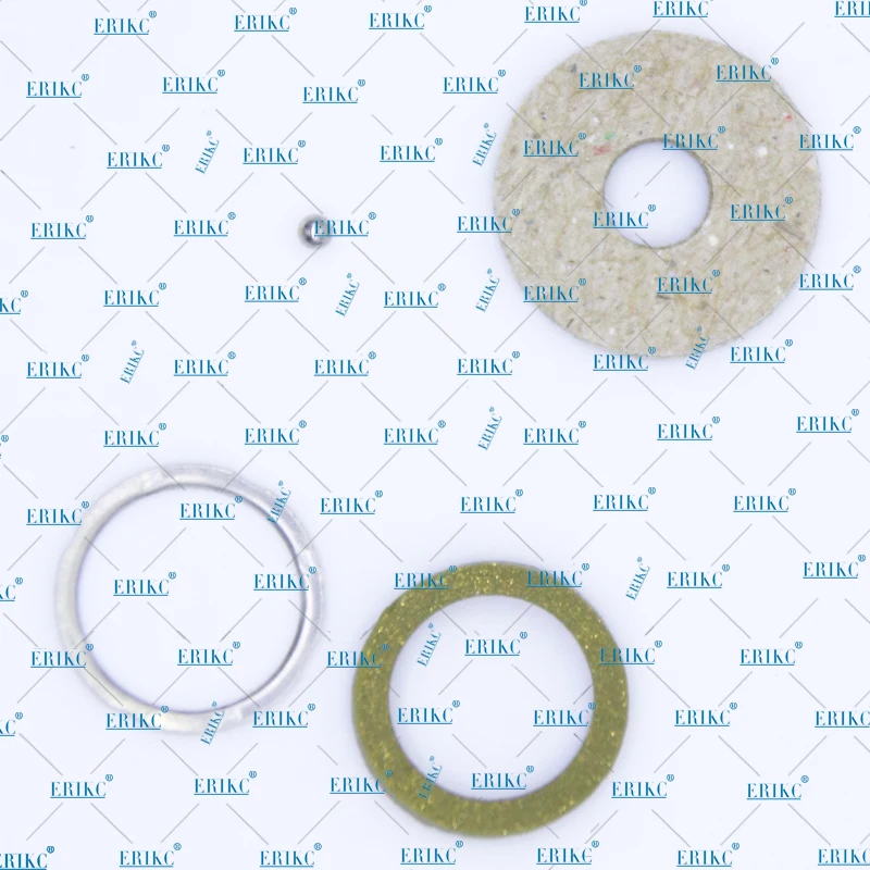 ERIKC Gasket Seal F00VC99002 and Steel Ball F00VC05001 injectors injector shim F 00V C99 002 and F 00V C05 001 (10Pieceslot) (4)
