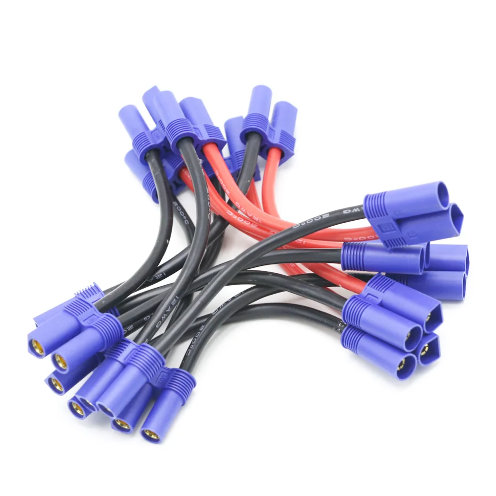 EC5 Параллельный разъем аккумулятора двойной удлинитель Y сплиттер 12AWG