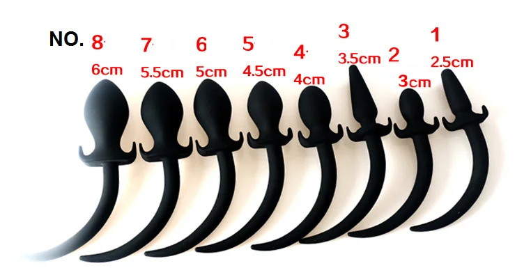 Handmade SiliconeErotic Toys Silicon Dog Tail Anal Sex Butt Plug Toy Same With The Picture | Красота и здоровье