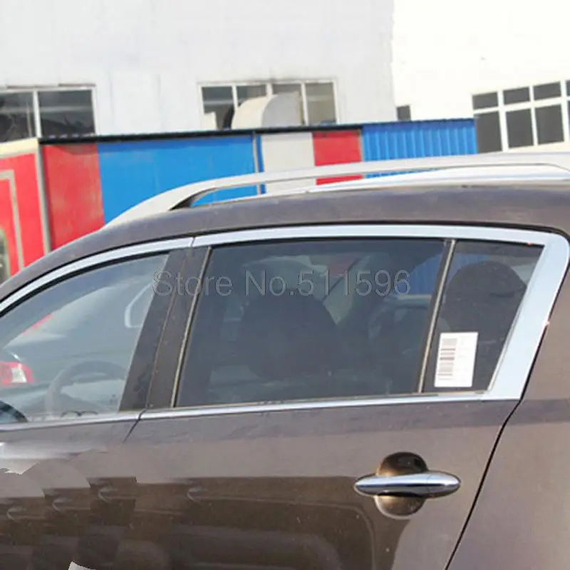 Fit For Kia Sportage 2011 Stainless Steel Window Molding Cover Trim