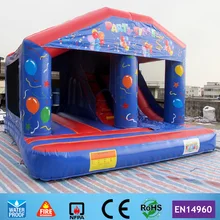 Free Shipping Commercial Birthday Party Inflatable Bouncer Castle Playground with Slide for kids