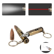 4 in 1 Outdoor EDC Multifunction Flashlight (With Battery) Bullet Shaped Pen Survival Laser+Light+Hammer+Ballpoint Wholesale