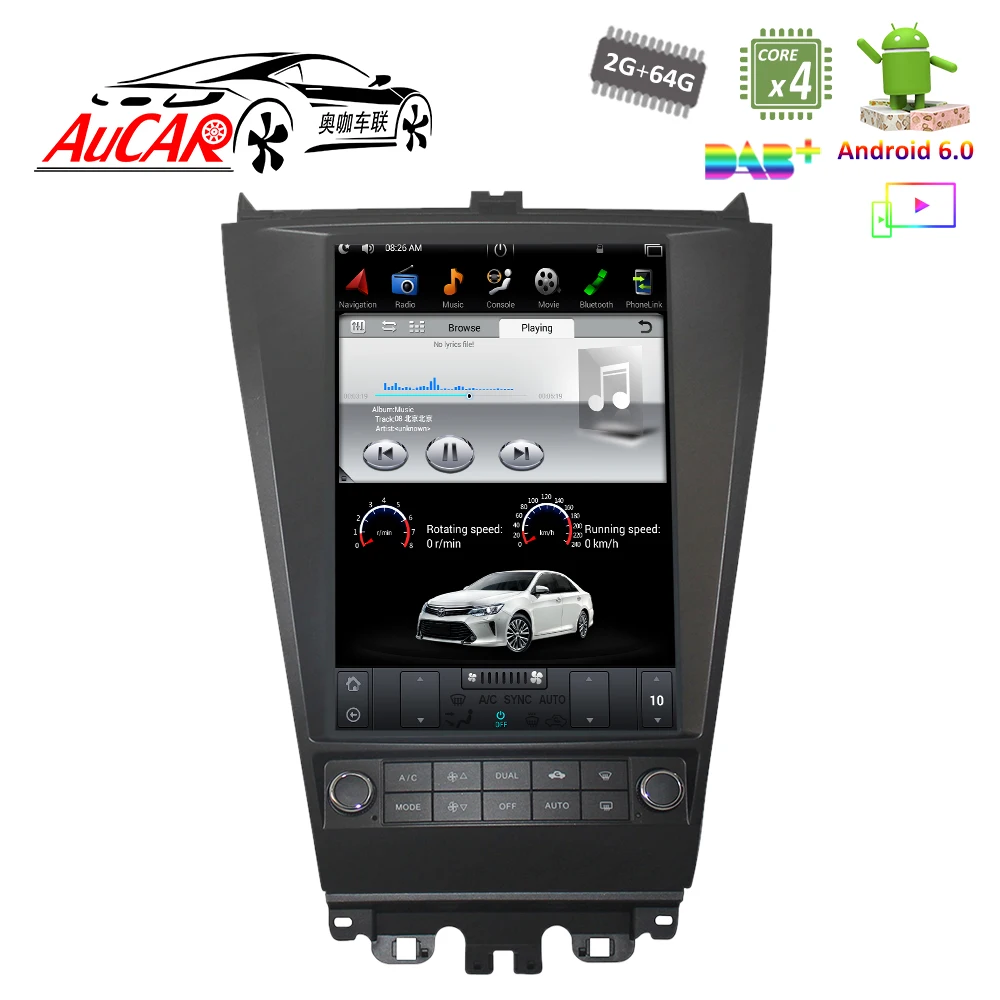 Автомагнитола в стиле Tesla для Honda Accord gps навигация Bluetooth радио Wi Fi 4G вертикальный