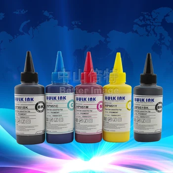 

XIMO 5*100ML High quality Pigment Ink for HP 8100 8600 printer,suitable for CISS and Refillable Cartridges