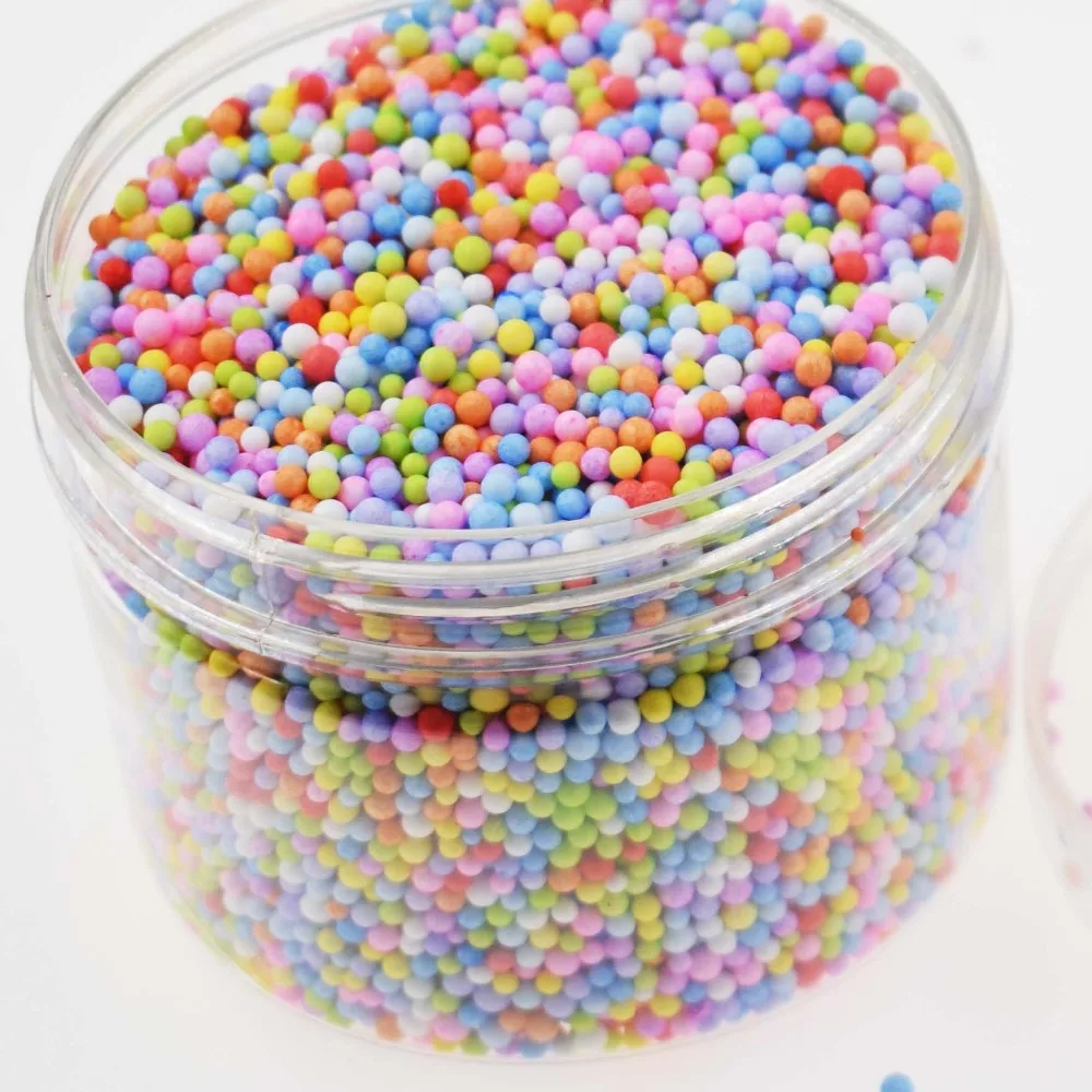 New Products Colorful Styrofoam Foam Lizun Balls Slime Tool Fruit Slice For Slime Making Charms Kit Art DIY (8)