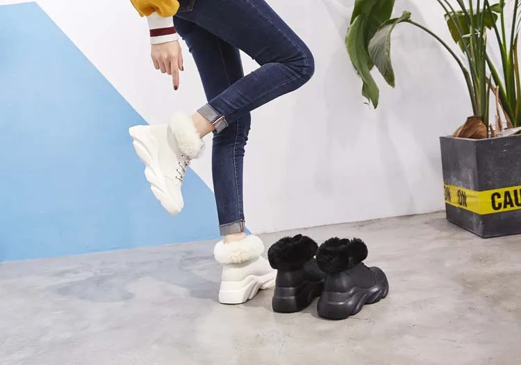 Botas mujer/Повседневная обувь; женские белые ботинки; модные брендовые теплые зимние сапоги; chaussure; Новинка года; зимние женские сапоги на меху