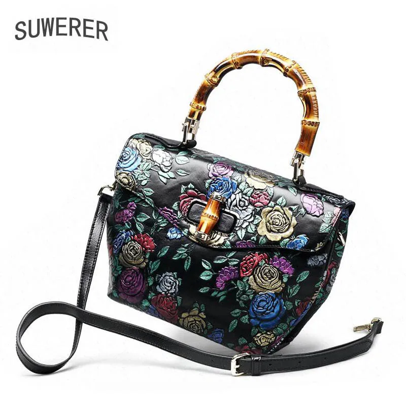

SUWERER2017 new high-quality fashion luxury brand handbag genuine leather shoulder bag counter genuine, female well-known brands