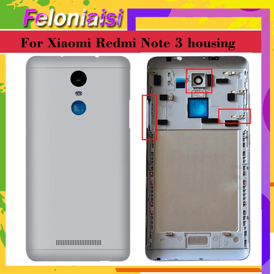 Оригинальная Крышка батарейного отсека 5 дюйма для Xiaomi Redmi Note 3 задняя крышка Note3