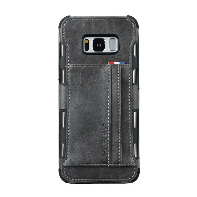Gray 148 Из искусственной кожи чехол-бумажник чехол для samsung Galaxy Note 9 S8 S9 плюс держатель для карт чехол для samsung Note 8 Galaxy S9 чехлы-сумки для телефона Капа - Цвет: Gray 148