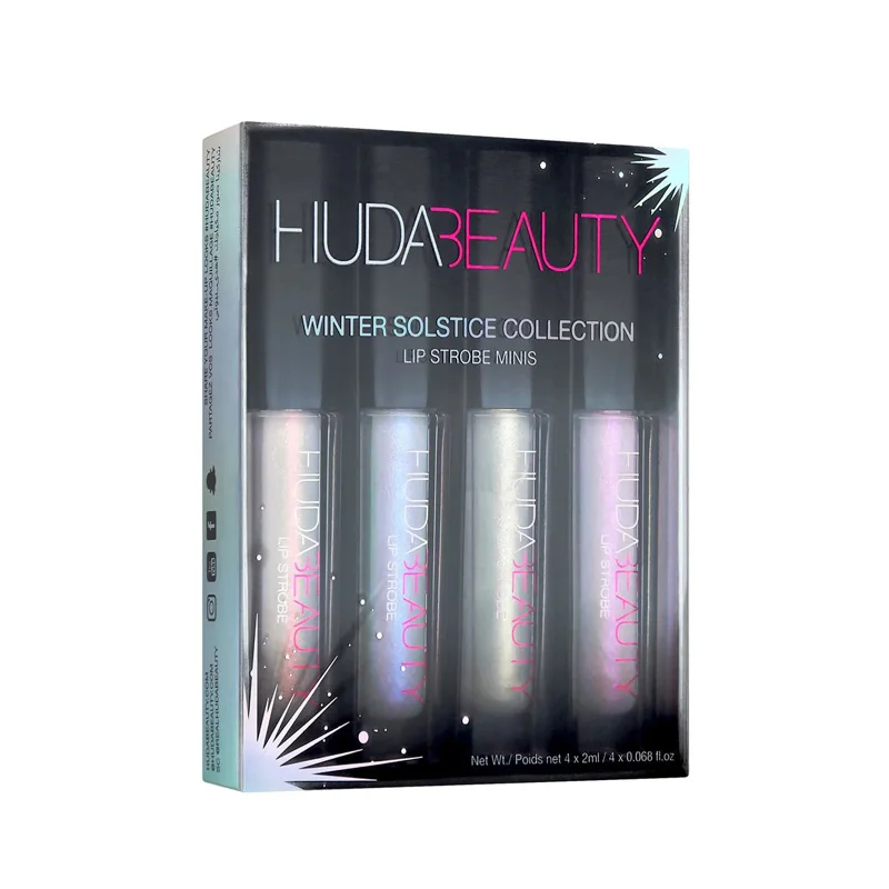 

Hudas Beauty MINI Liquid Lipstick Lip Gloss Winter 4 Colors Matte Lipstick Nude Liquid Lipstick Lip Gloss Batom Beauty Lipgolss