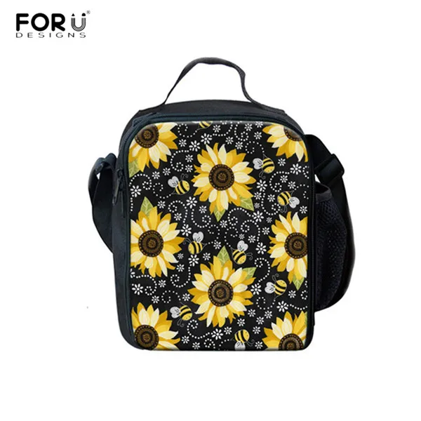 FORUDESIGNS Sunflower Floral 3D Print Fashion School Bags Teen Girls Durable Shoulder Backpacks Laptop Bagpack for Kids Daypacks - Цвет: HXA604G