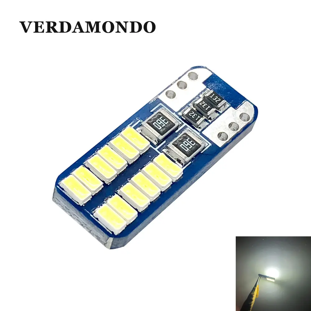 T10 W5W Автомобильный светодиодный светильник 24 3014 Smd боковые габаритные лампы