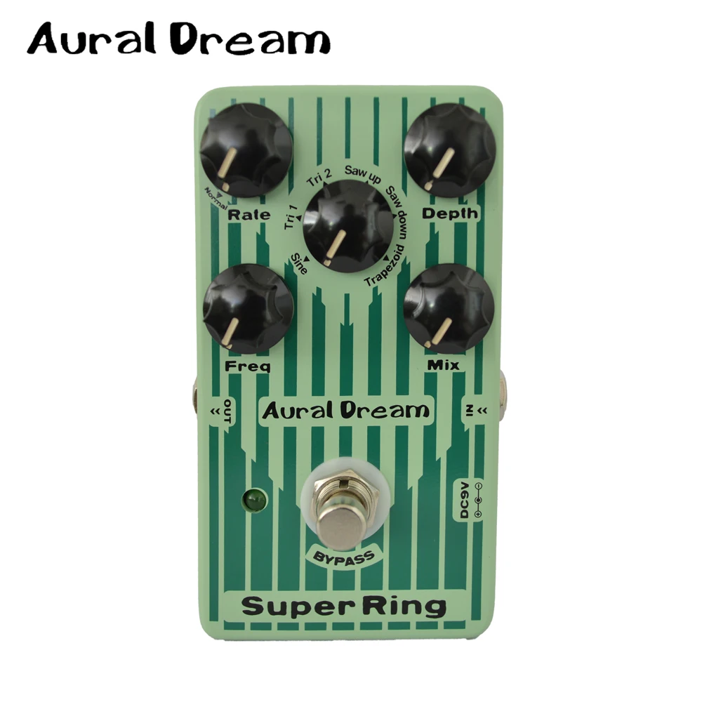 Aural Dream Super Ring 6 Different Waveforms Digital Guitar Effect Pedal with Vibrato Function