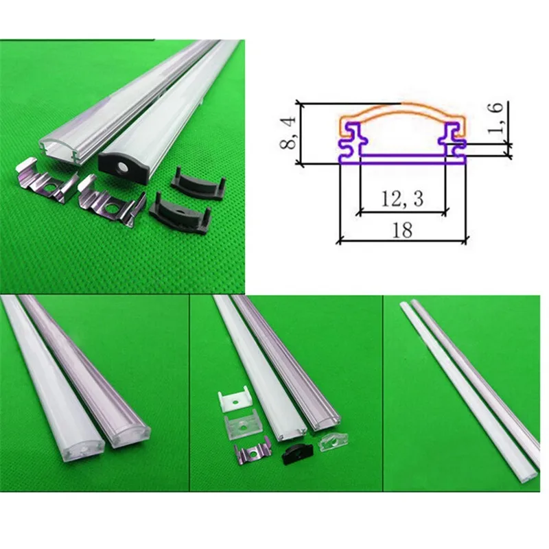 Luzes Led Bar 2-30 pçs/lote 0.5 m/pc led Material : Aluminum And pc