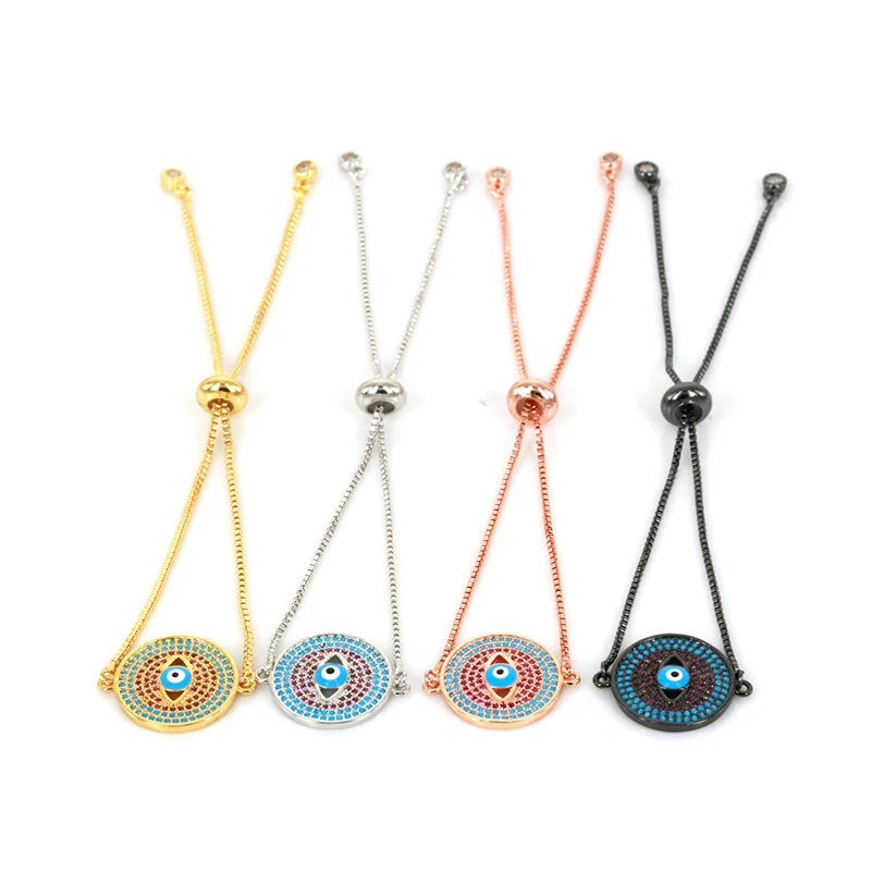 

Blue Evil Eye Anil Arjandas Bracelet Fashion Link Chain Adjustable Bracelet&Bangle for Women/Men