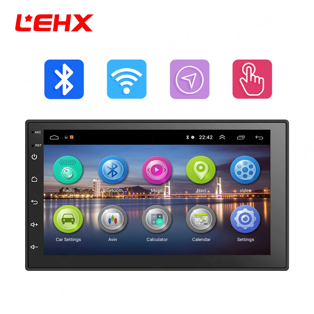 LEHX 7 Car Android 8 1 Car Radio Car GPS Navigation Multimedia Video Player Radio for