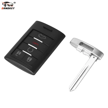 

DANDKEY 5 Buttons Key Shell For CADILLAC Escalade ESV ATS SRX STS EXT CTS XTS DTS Smart Remote Key Case