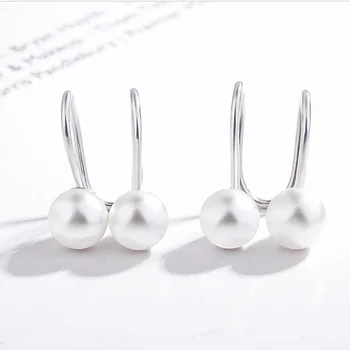 

Elitven Pearl Ear Cuff 100% 925 Sterling Silver Earrings Clip on Earrings Korean Jewelry for Women Girls Birthday Gifts