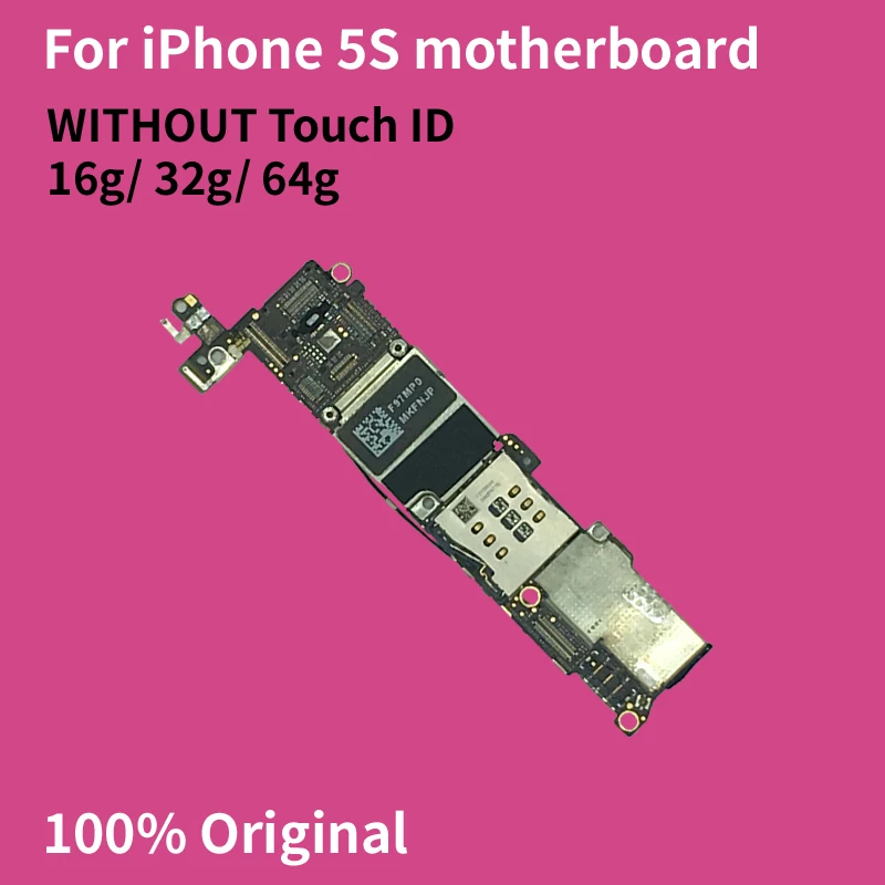 

Motherboard For iPhone 5S 16G/ 32G/ 64G WITHOUT Touch ID Logic Board Original iOS Installed Unlocked Working Mainboard